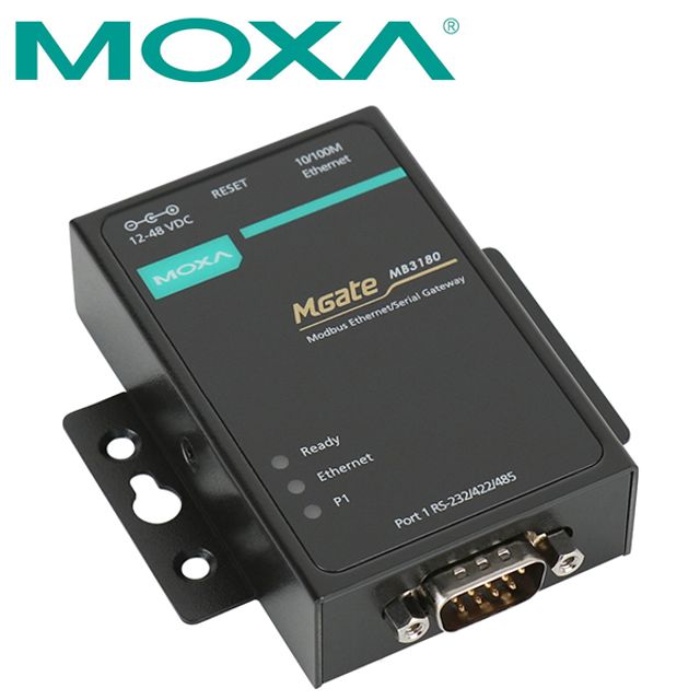 Modbus TCP 게이트웨이 MGate MB3180, RS232 422 485 변환