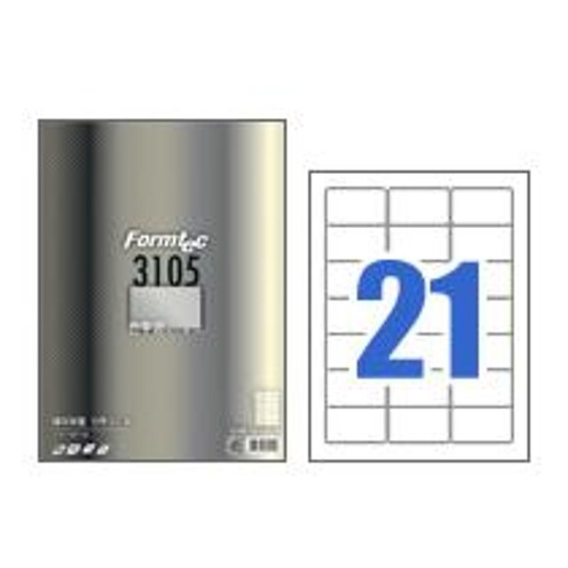 레이저 프린터용 반투명 라벨, 폼텍 LC-3105 10매