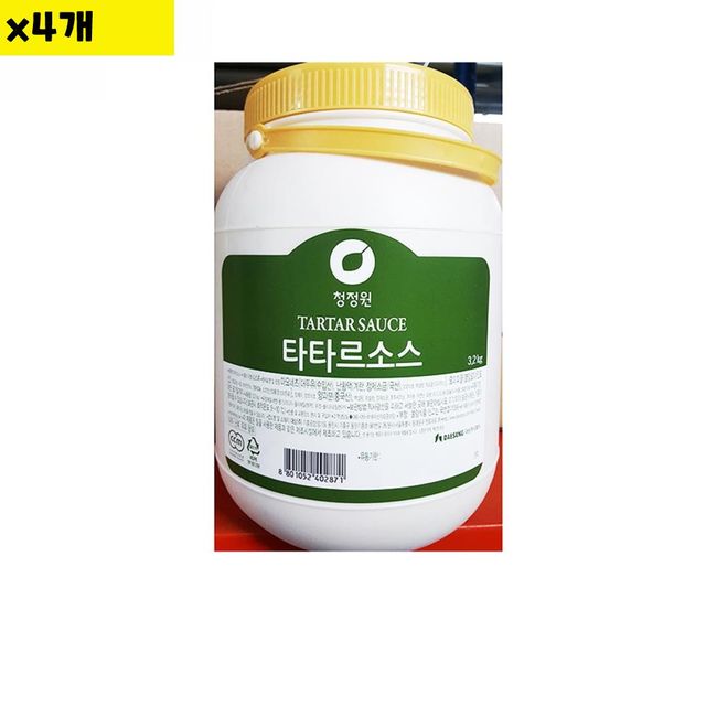 식자재 식재료 도매 타타르드레싱 대상 3.2Kg x4개