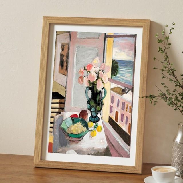 그림 A4 상장 인테리어 작품 사진 액자 브라운 우드 웨딩 아트 가족
