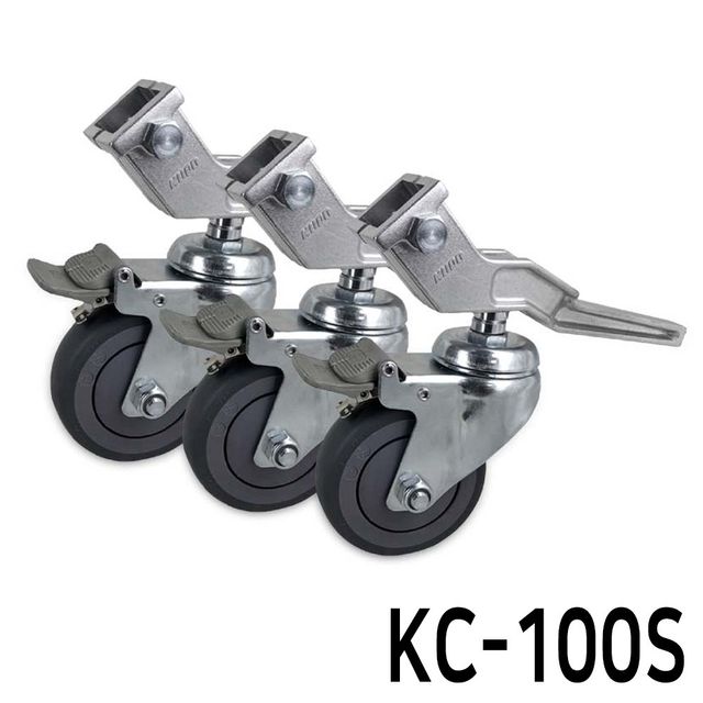 카메라 캐스터 스탠드용바퀴 100mm 3개세트 멀티거치도구 핸드폰거치대