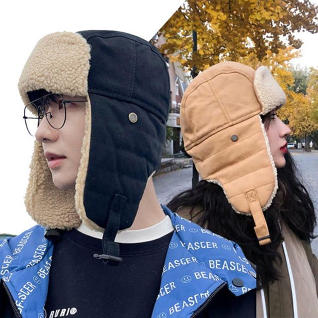 유니섹스모자 귀달이모자 모자 남녀공용군모 헌팅