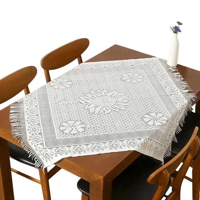 프렌치 레이스테이블보 (해바라기 100X100cm)
