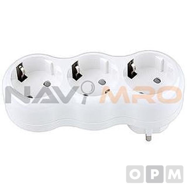 3구 일자형 멀티탭 1EA/정격전압 16A 250V