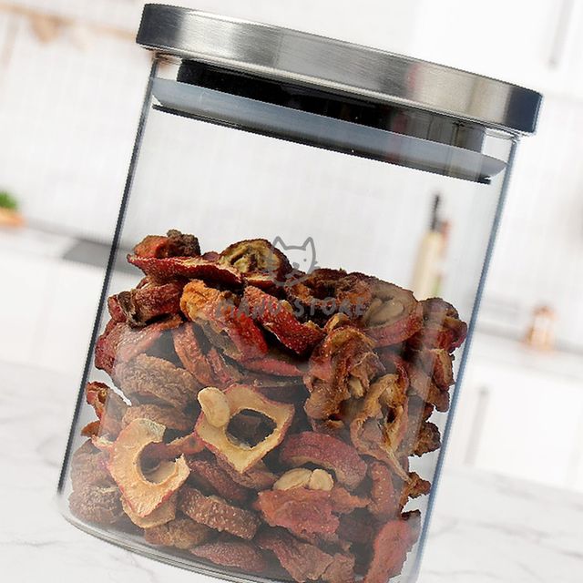 진공밀폐용기 잡곡밀폐용기 내열유리 밀폐용기 2p세트 8.5cm 450ml
