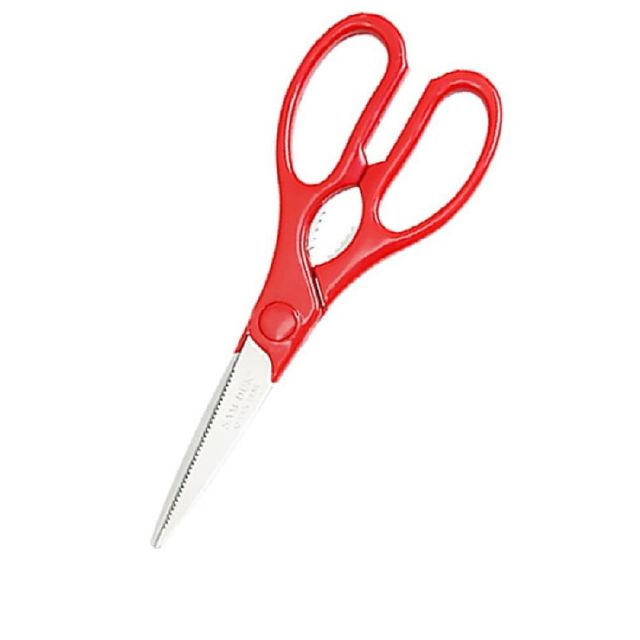 주방 가위 부엌 고기 식가위 양손 가위 레드 22CM