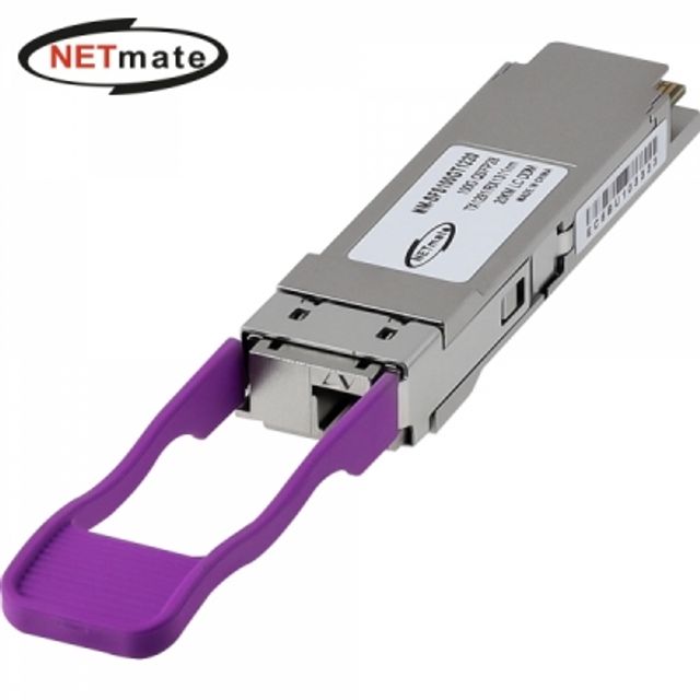 강원전자 넷메이트 100G 싱글모드 QSFP28 BiDi LR1 광 모듈 (TX1291nm/RX1311nm 20km) NM-SFS100GT1220