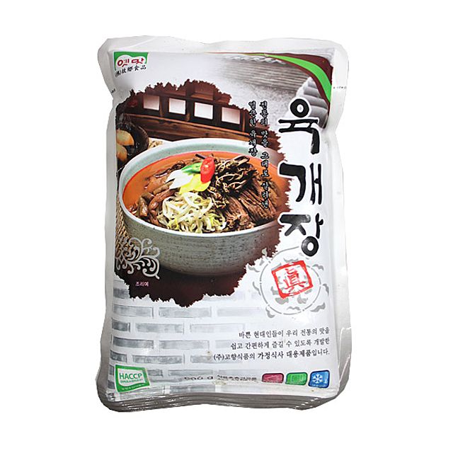 냉동 고향 육개장 600g - 간편 조리식품으로 맛있는 한식 국물