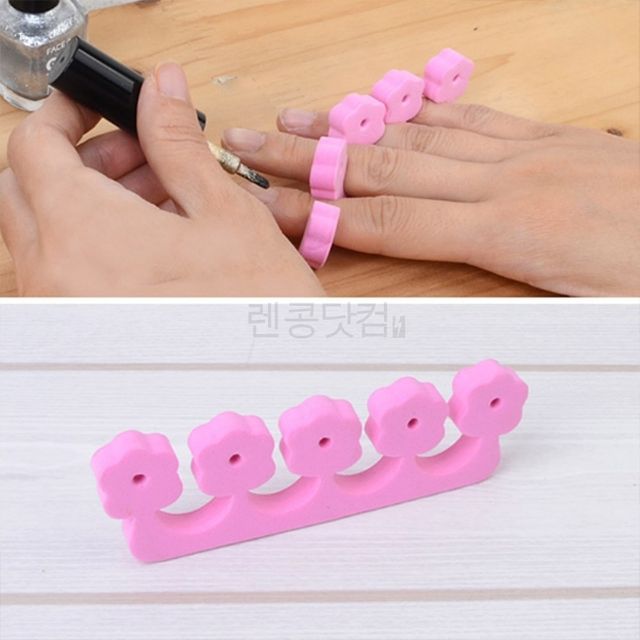 네일용품스폰지 손가락벌리개스폰지 1P 매니큐어 헬퍼