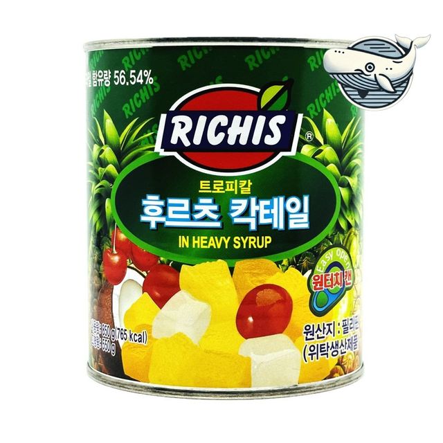 다채로운 과일 프라이트 후르츠칵테일 850g