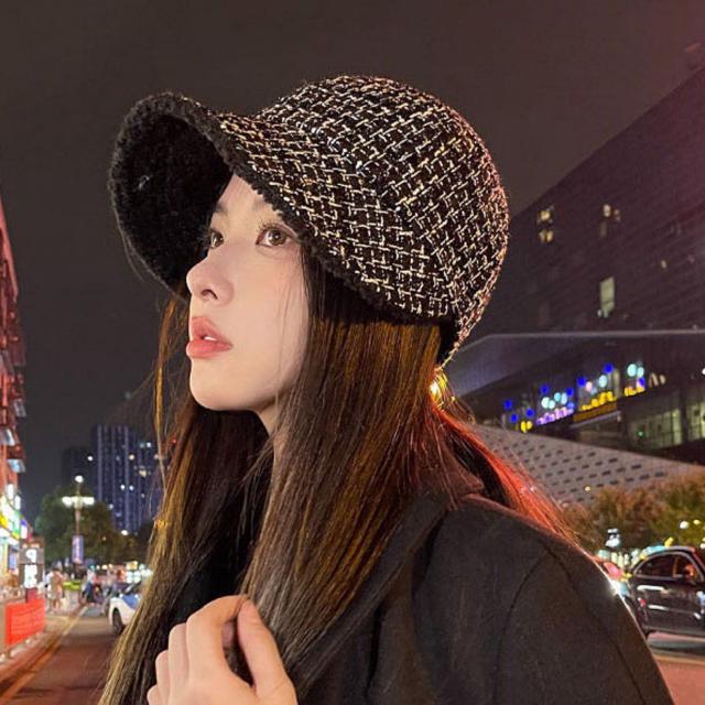 여자 데일리 따뜻한 예쁜 기모 스팽글 버킷햇 모자