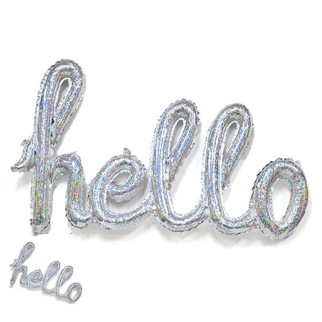 헬로우풍선 색깔풍선 풍선 hello 홀로그램