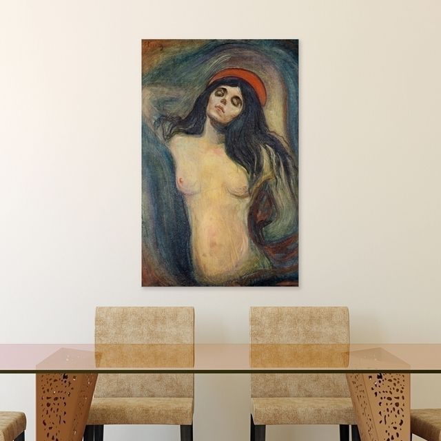 뭉크 마돈나 캔버스액자 35x55cm - 대형 벽걸이 미술 작품 인테리어