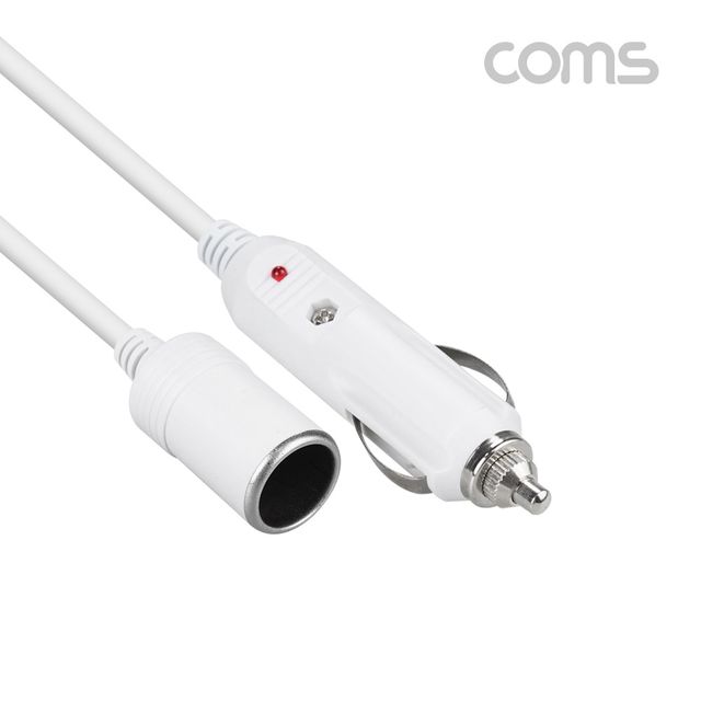 (COMS) 차량 시거소켓 시가전원 연장케이블 3M White