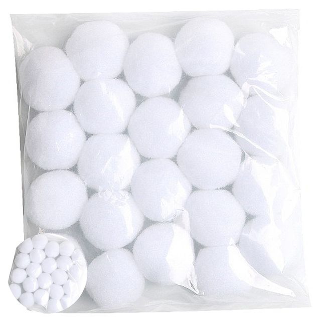 파스텔뿅뿅이 방울폼폼이 퐁퐁 50mm 흰색