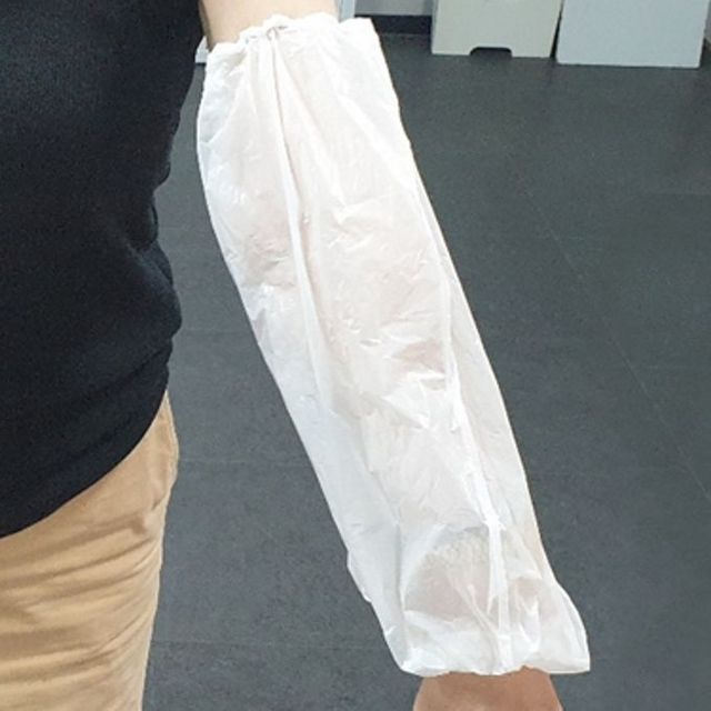 일회용 팔토시 홈베이킹 미용실 작업용 팔토시 10매입
