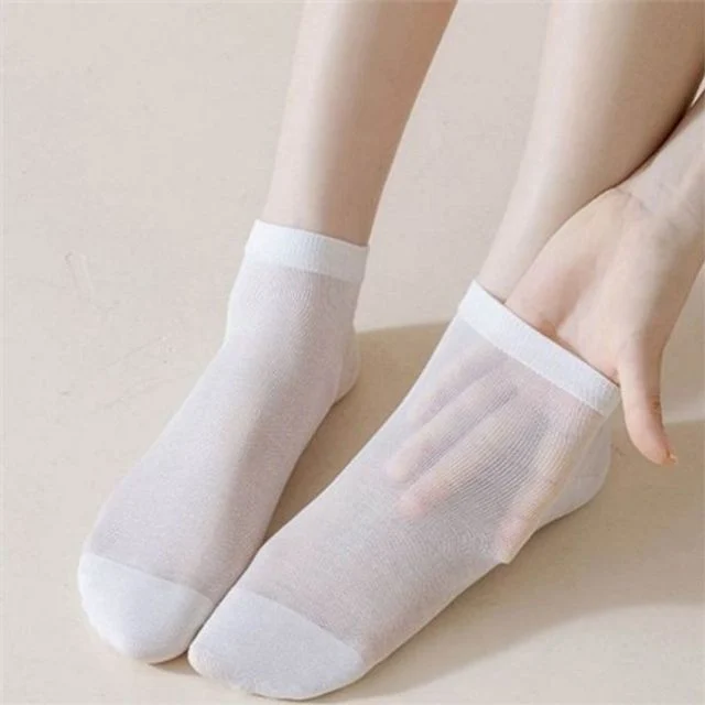 여성 아이스 실크 양말 여성 여름 양말 데일리 미끄럼 통기성 쿨링 스포츠 발목 신사 메쉬 덧신 운동