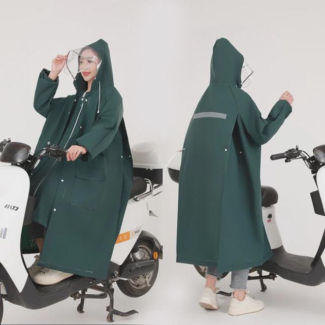 와이드 레인코트 라이더 우비 빛반사 우의 비옷 14