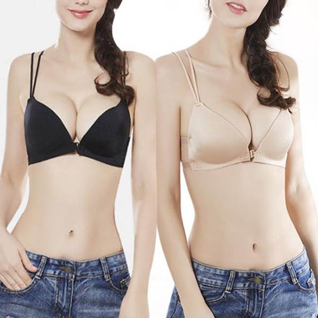 가슴보정브라 앞후크브래지어 볼륨업 여자속옷 - 자연스러운 라인