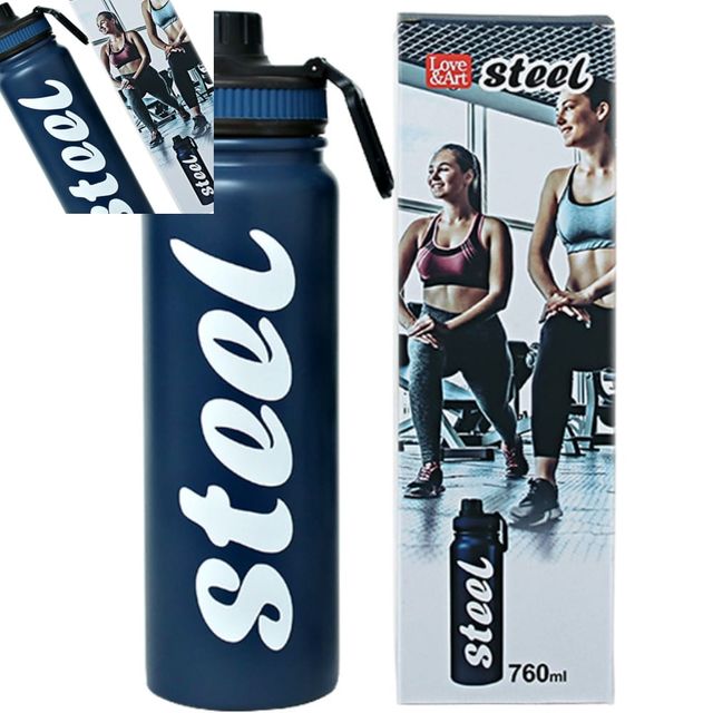 STEEL 보온보냉병 760ml Blue 텀블러 보온물병 스테인레스대용량 휴대형