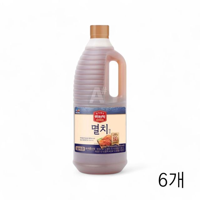 하선정 멸치액젓 실속형 3Kg X 6개 김장 천연조미료