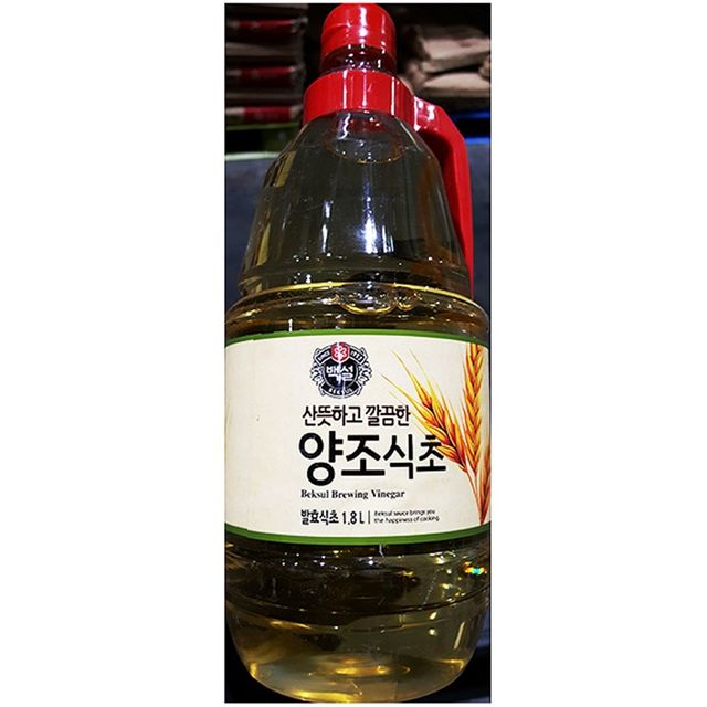 양조식초(백설 1.8L) 식초 양조식초 소스 양념 조미료