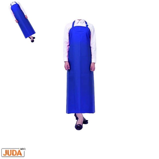 목걸이형 우레탄 방수 앞치마 무광 대형 파랑 주방방수앞치마 미용방수앞치마 미용실방수앞치마 식당방수앞