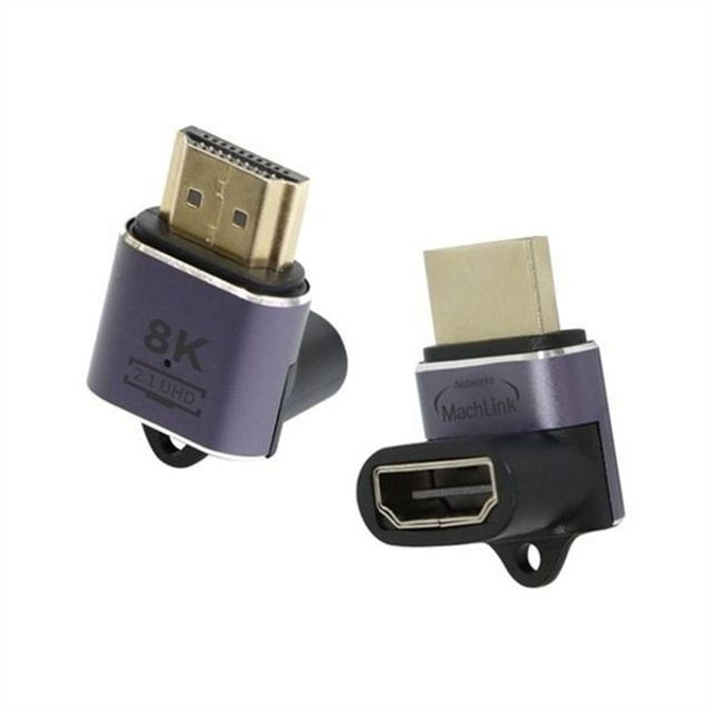 hdmi 8k 젠더 hdmi 꺽임 젠더 상향 직각 고화질 노트북 모니터 확장 콘솔