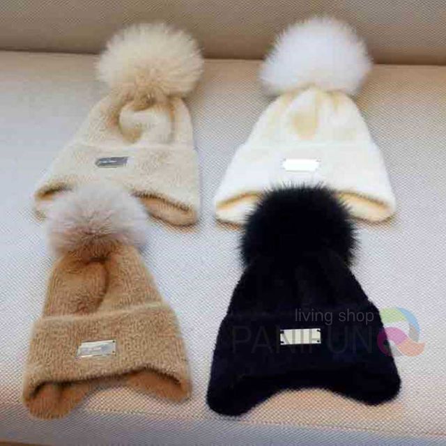 엘리 방울비니 골프여성모자 여성털모자 털실모자 모자비니 여성비니모자