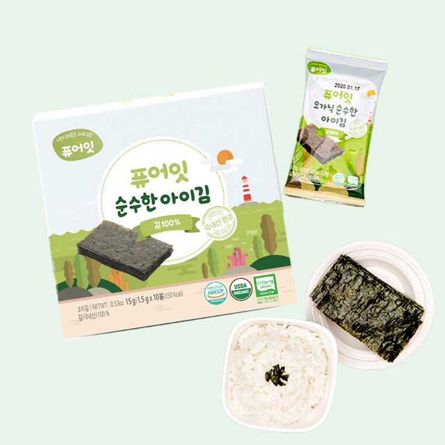 퓨어잇 오가닉 순수한 아이김 김100 유기농 아기반찬
