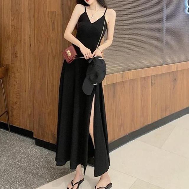 여자 여름 어깨끈 나시롱 원피스 바캉스룩