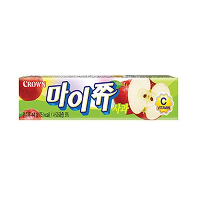 크라운 마이쮸 사과 스틱 44g 1개 아이 사무실 간식
