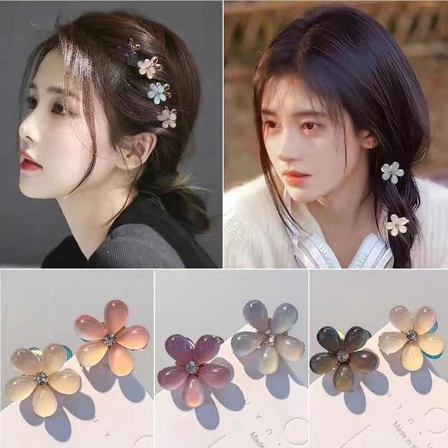 방울꽃 집게 핀 미니 삔 헤어 앞머리 고정 포인트