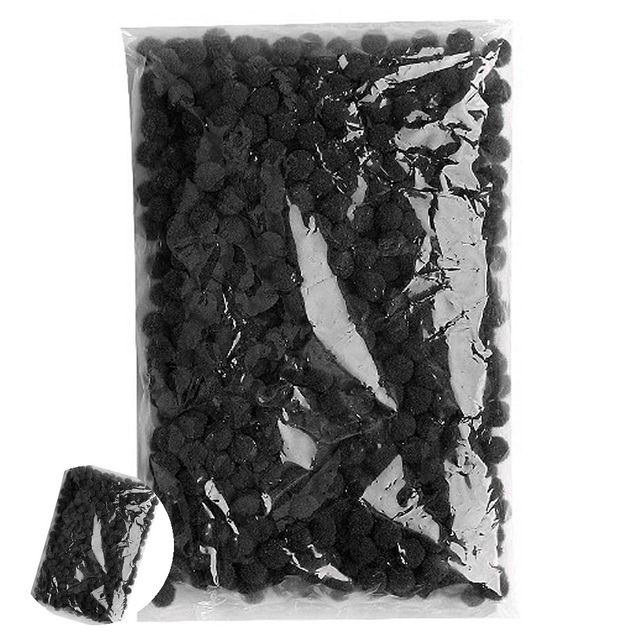 사탕목걸이만들기 솜방울폼폼이털방울 퐁퐁 10mm 검정