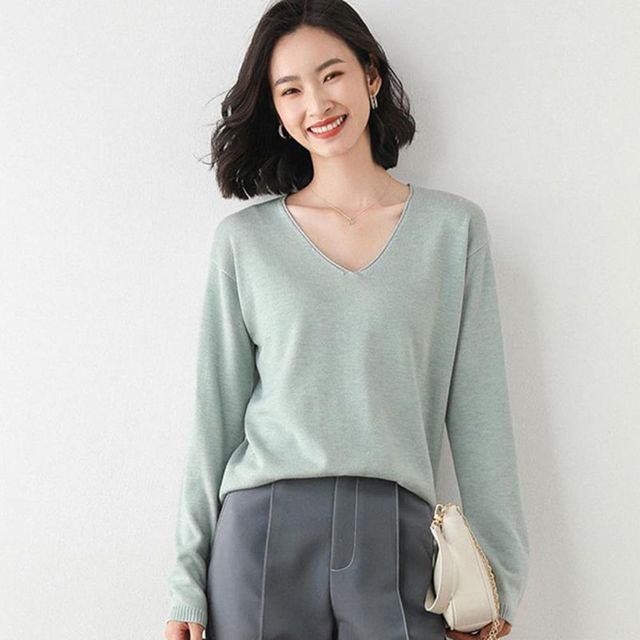 여성의류 반팔티 박스티 신상 긴팔 라운드티셔츠