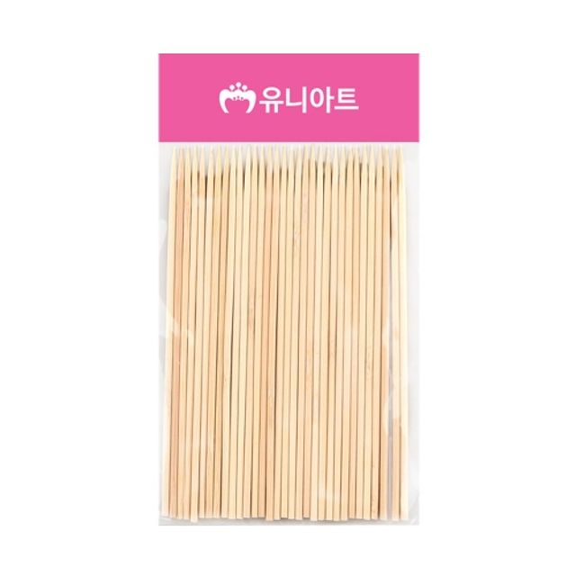 혜명몰 유니아트 1000 핫바스틱 소 15cm / 약38개입 - 개 (1개입) 꼬치스틱 대나무스틱 만들기수업 나무공