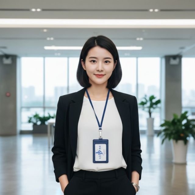 소가죽 사원증 목걸이 카드지갑 세로형 케이스 명찰홀더 사원증케이스