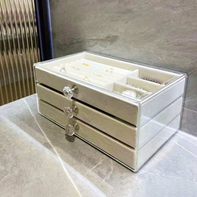 쥬얼리박스 3단 고급 액세서리 보관 케이스