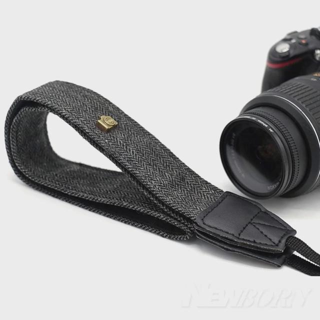 DSLR 카메라 어깨 목 넥 스트랩 끈 줄 목걸이 블랙