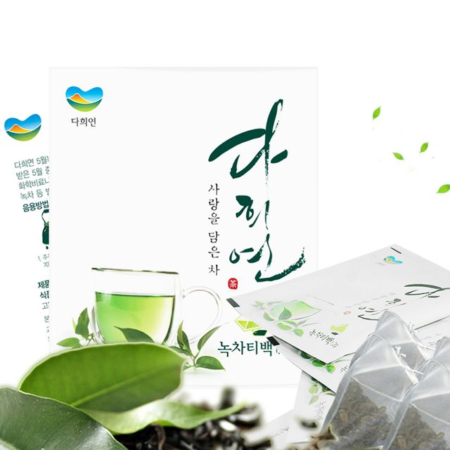 다희연 5월 녹차 티백 1.2g x 1포 제주도 유기농 잎차