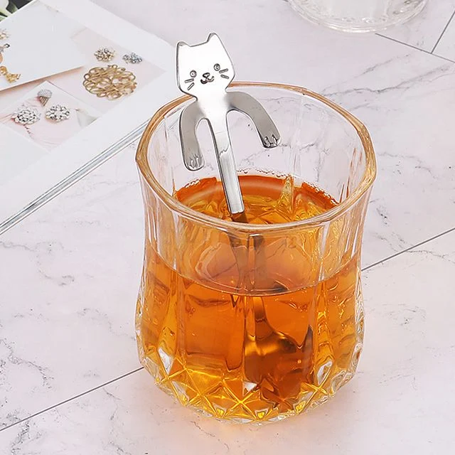 고양이팔 컵걸이 티스푼 거치대 스텐 홈카페