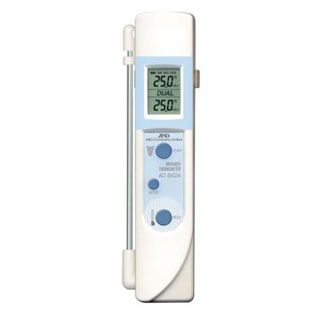 에이앤디 적외선온도계 AD-5612A 220℃ 측정 가능 산업용 온도계