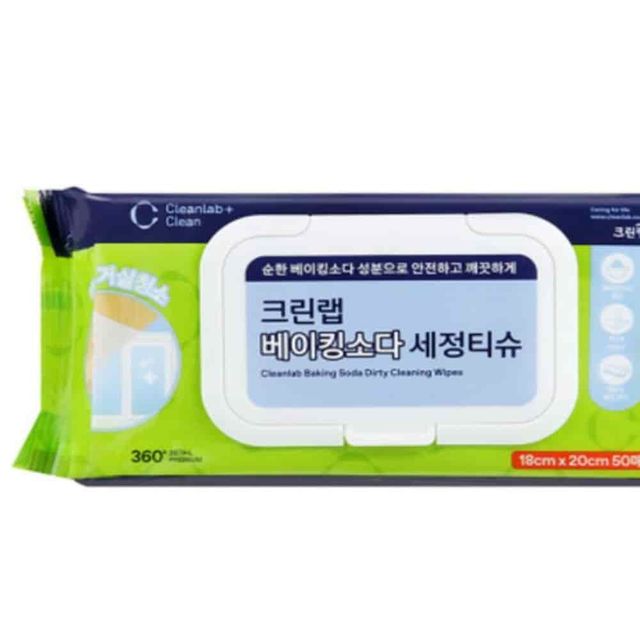 세정티슈 50매 기름때클리너 주방세정티슈 일회용청소포 찌든때클리너