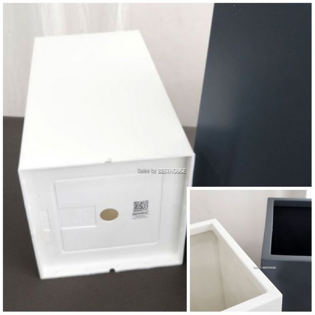 고강도 플라스틱 화분 사각 대 30x57cm 플라스틱화분 인테리어화분 정원용품 플라스틱화분다이
