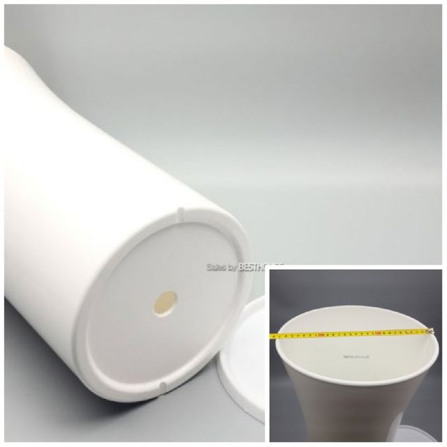 고강도 유광 플라스틱 트럼펫 나팔 화분 28x53cm 홈가드닝 가드닝용품 정원용품 식물키우기