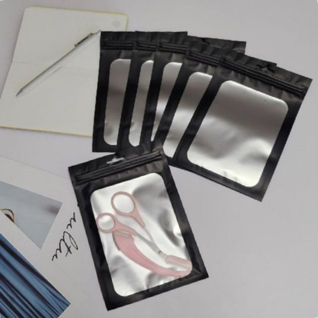 주얼리봉투 검정 반투명 포장 지퍼백 12cmx18cm