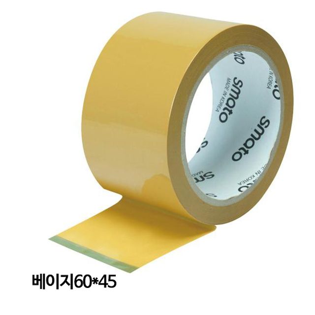 스마토 베이지 OPP 테이프 60mm x 45m 40개입 - 포장/접착용