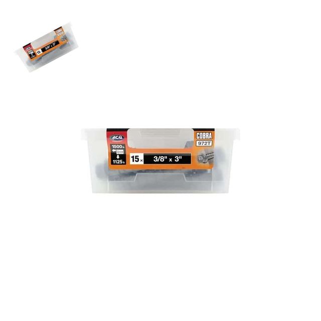 콘크리트앙카 코브라토크 9x75mm 15개입 세트앙카 앙카피스 석고보드앙카 콘크리트앵커