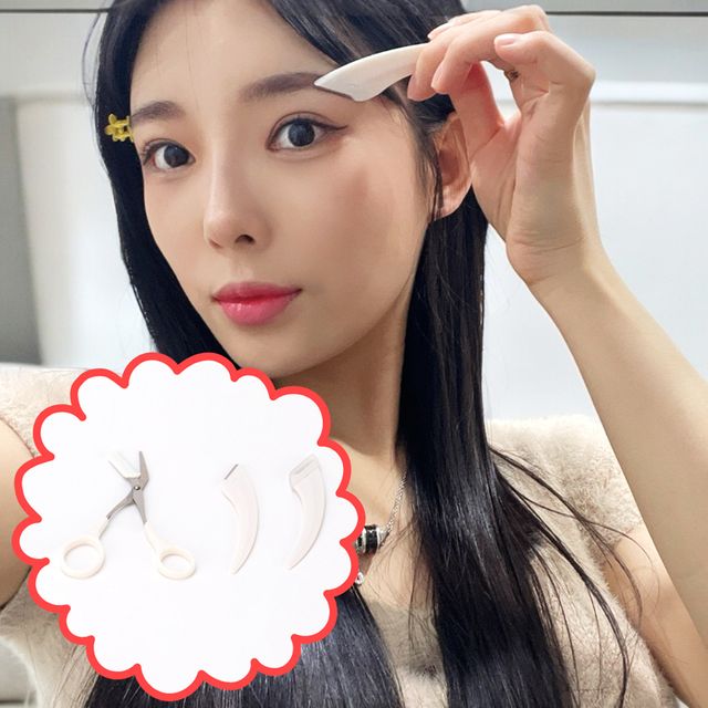 화이트 칼 가위 3종세트 눈썹정리