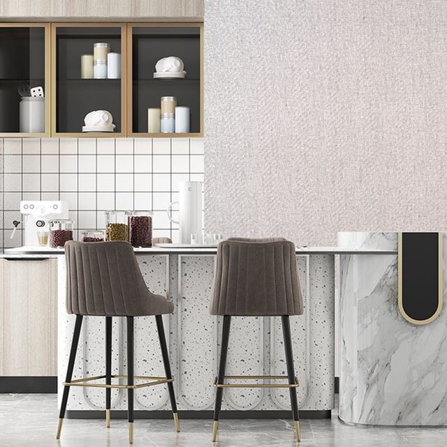 우풍차단실크벽지 아파트 단열벽지 느낌있는 튼튼한 POINT벽지 50cmX10m라인 지무늬 브라운